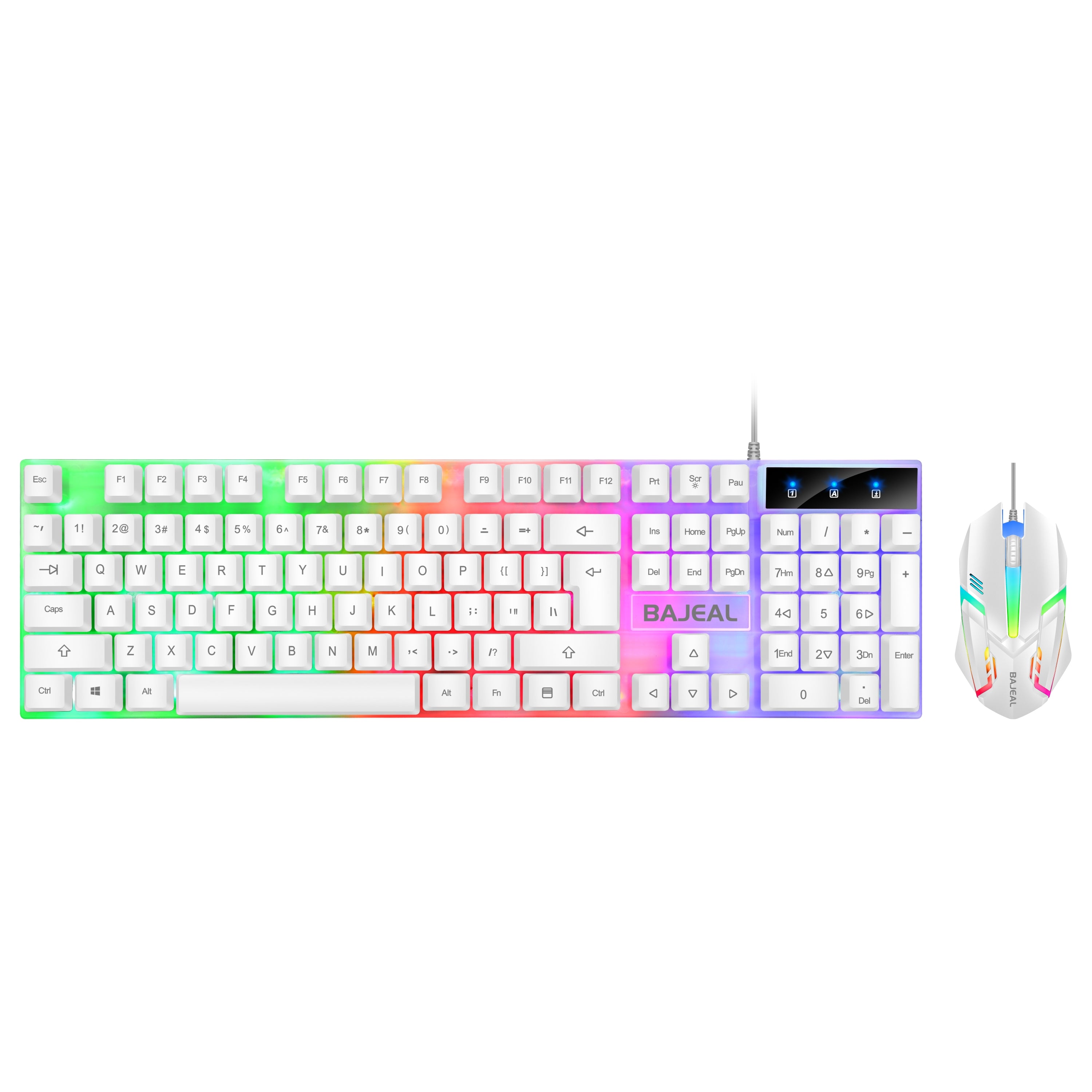 BAJEAL T350 RGB Gaming Keyboard (Color optional white or black)