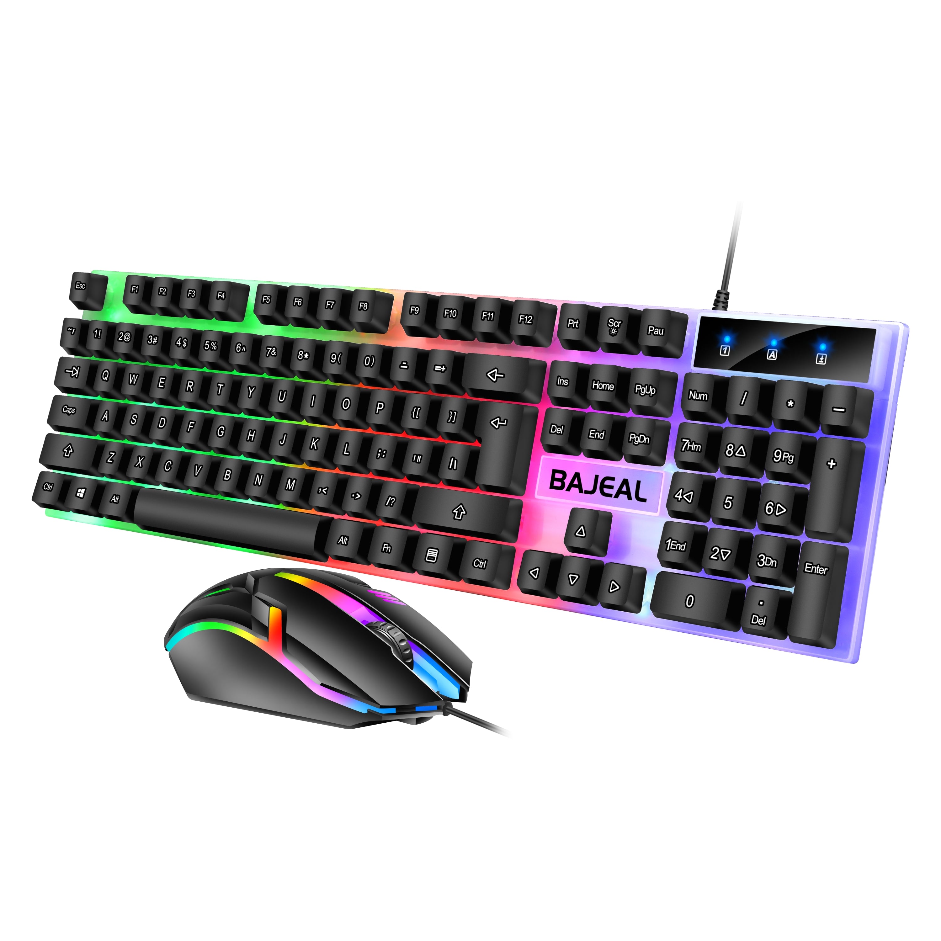 BAJEAL T350 RGB Gaming Keyboard (Color optional white or black)