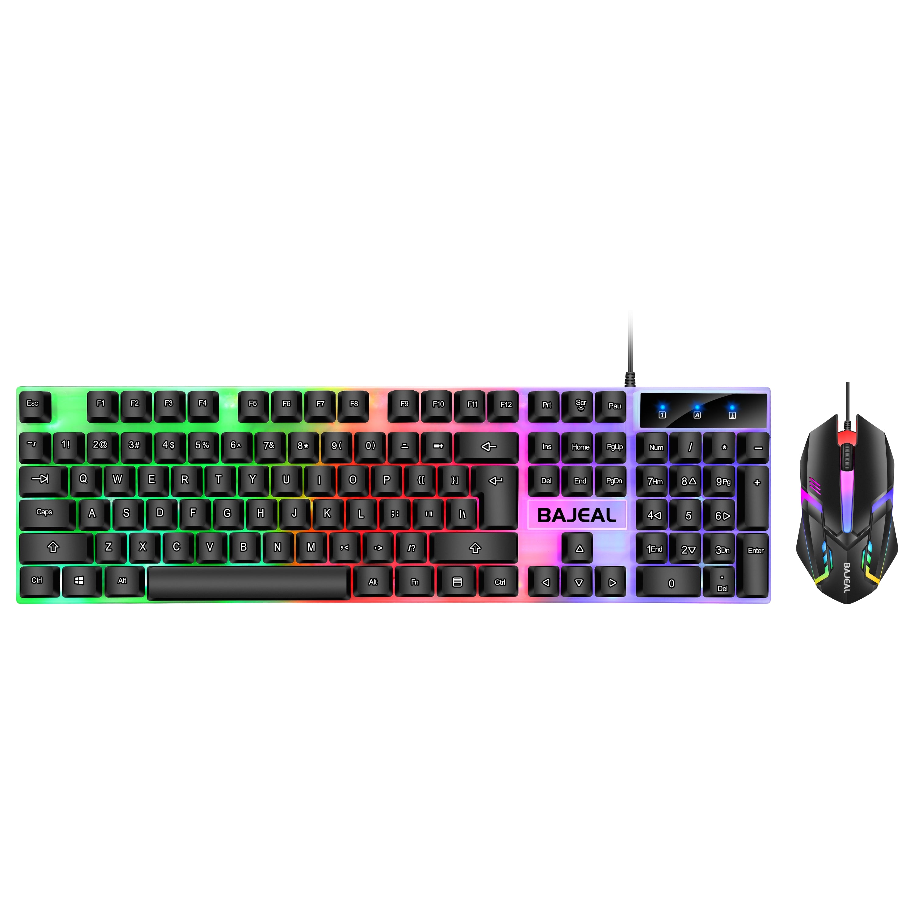 BAJEAL T350 RGB Gaming Keyboard (Color optional white or black)