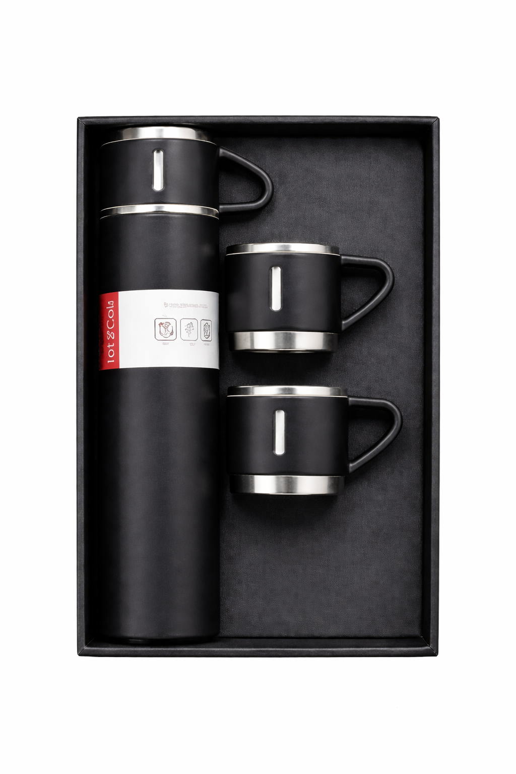 500ml Premium Thermal Flask Gift Set – Flask + 2 Cups (Multiple colors to choose from)