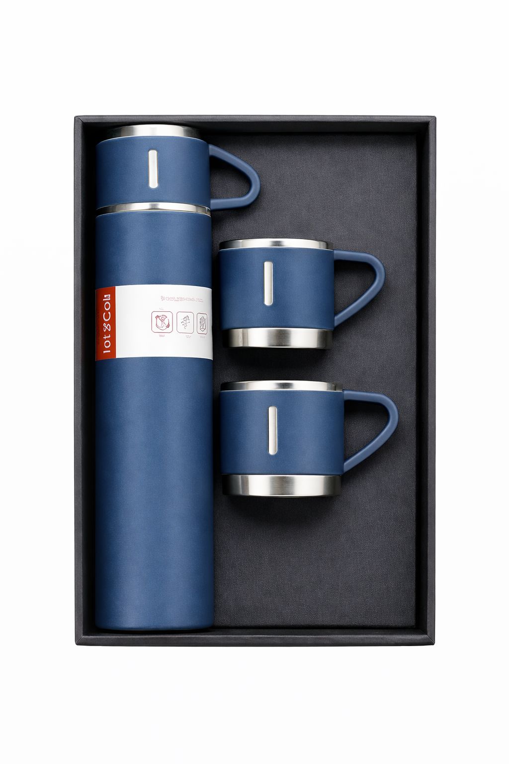 500ml Premium Thermal Flask Gift Set – Flask + 2 Cups (Multiple colors to choose from)